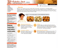 Tablet Screenshot of hindusthansweets.com